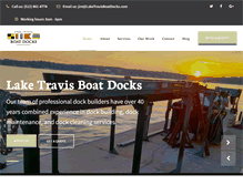 Tablet Screenshot of laketravisboatdocks.com